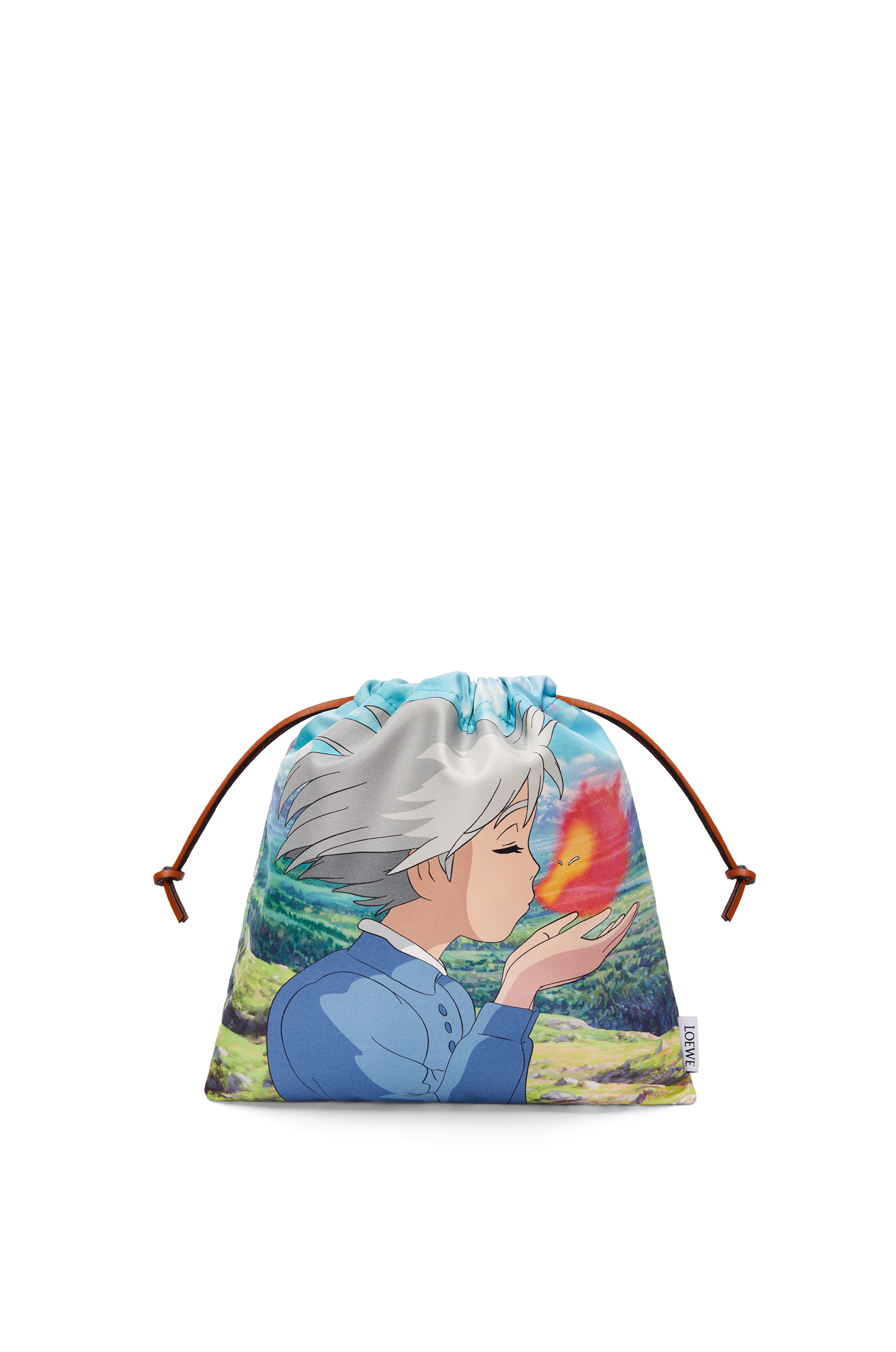 ソフィーとカルシファー ドローストリングポーチ（キャンバス） マルチ